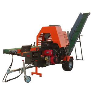 20T Gasoline Engine Firewood Processor Portable Split Wood Cutter and Splitter