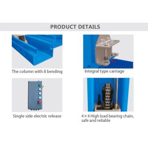 Buy cheap 4T Capacity Electric Release 2 Post Lift Car Lifting Machine from wholesalers