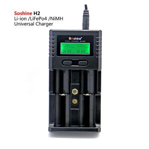 Soshine H2 LCD Universal Charger for Liion/LiFePO4 26650 18650 9V NiMH C AA AAA