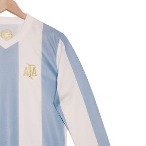 Buy cheap Argentina 50th Anniversary Long Sleeve Jersey Group Customization Exclusive Retro Design from wholesalers