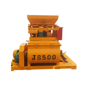 JS500 Concrete Mixer Machine Electrical Double Shaft Foam Concrete Mixer