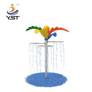 China LLDPE Material Commercial Water Park Equipment Four Leaf Ring Sprinkler on sale