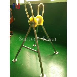 Heavy Duty Steel Pipe Elevated Cable Roller 5KN Load Capacity