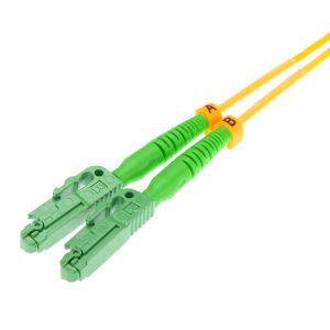 Buy cheap High Density Patch Cord Optical Fiber LX.5 APC-LC APC Duplex OS2 2.0mm LSZH Jacket from wholesalers