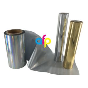 China Paper / Paperboard Holographic Film Roll , Metalized Silver / Gold Hot Foil on sale