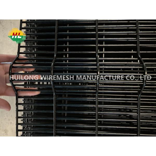 Buy cheap Black Color Clear View 8 Gauge Welded Wire Fence High Security Square Post from wholesalers