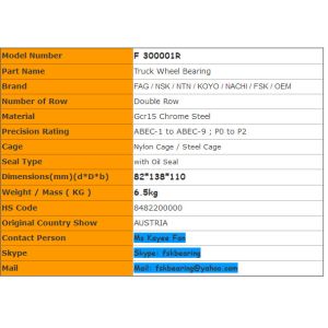 Buy cheap 566830.H195 / F 300001R Truck Wheel Bearings MAN  BENZ With Oil Seal from wholesalers