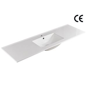 Buy cheap Ceramic Vanity Basin Wash With Cabinet Big Rectangular 610X460X180mm from wholesalers