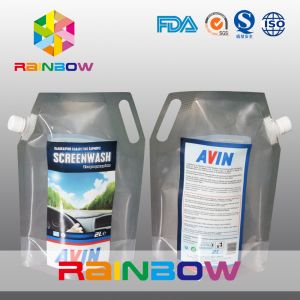 Buy cheap Silvery Stand Up Spouted Pouches Full Printed With Handle / Lable from wholesalers