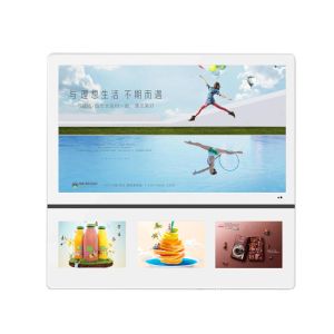 21.5" 19.1" Dual Screen Elevator Dispaly Monitor Full HD Advertising Display