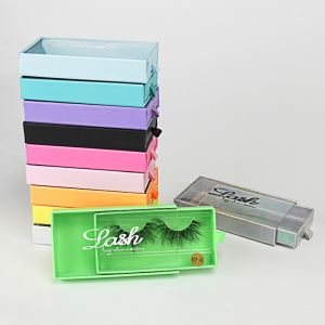 Empty Transparent PVC Drawer Eyelash Box False Eyelash Packaging Box