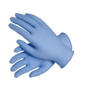 Buy cheap Ambidextrous  Disposable Nitrile Hand Gloves Roll Back Prevention from wholesalers