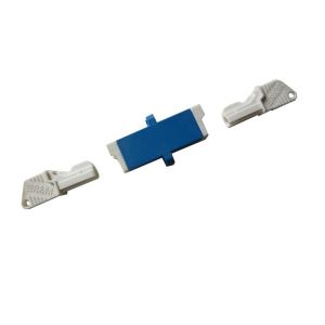 E2000 PC Fiber Optical Adapter metal / plastic housing ROSH certificated