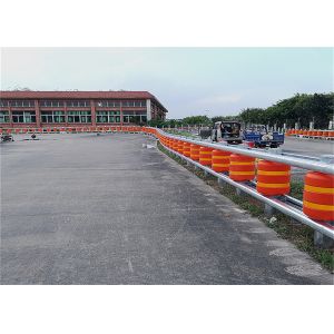 Yellow Orange Polyurethane Highway Roller Crash Barrier 350*500mm
