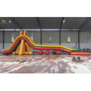 Buy cheap Inflatable Playground Obstacle Sports Field Inflatable Water Slide with Pool from wholesalers