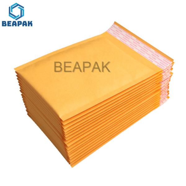 Quality Kraft Paper Gravure Printed Bubble Mailers Waterproof for sale