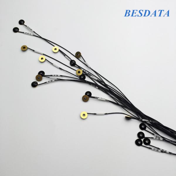 Quality Replaceable Digital EEG Ag / Agcl Gold And Sintered Cup EEG Electrodes And EEG Cables for sale