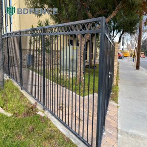 3d Textured Steel Tubular Fence Tactile Surface
