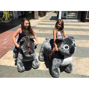 Buy cheap Hansel children plush battery operated zoo animal plush toy rides for shopping center from wholesalers