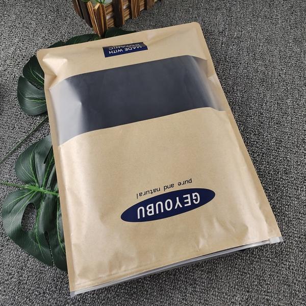 Quality T-Shirt Polyethylene Plastic Clothing Zipper Bag Resealable Custom Frosted for sale