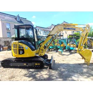 Buy cheap 2022 used Komatsu PC55 mini excavator, 5.5 tons | Zero tail swing | Used mini excavator | 2000 hours | 1-year warranty from wholesalers