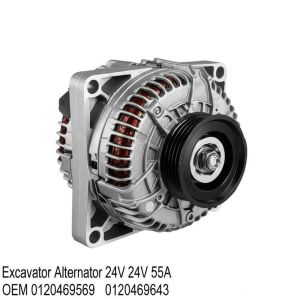 Buy cheap EexcavaStart Bosch Excavator Alternator 24V 55A OEM 0120469569 0120469643 from wholesalers