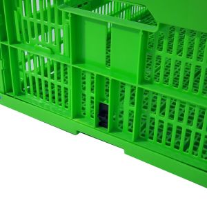 Buy cheap 600x400x255mm Fold Collapsible Plastic Storage Crate Stacking Logistics Packaging from wholesalers