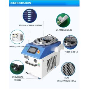 Buy cheap 1000W 1500W 2000W 3000W Fiber Laser Cleaner Rust Removal With PLC Control System from wholesalers