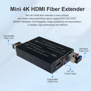 Buy cheap 4K HDMI Fiber Extender Single Mode Single Fiber Transmitter & Receiver LC 20KM from wholesalers