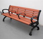 Buy cheap 3 Seater Outdoor Recycled Plastic Benches With Cast Aluminum Legs 1800mm Length from wholesalers