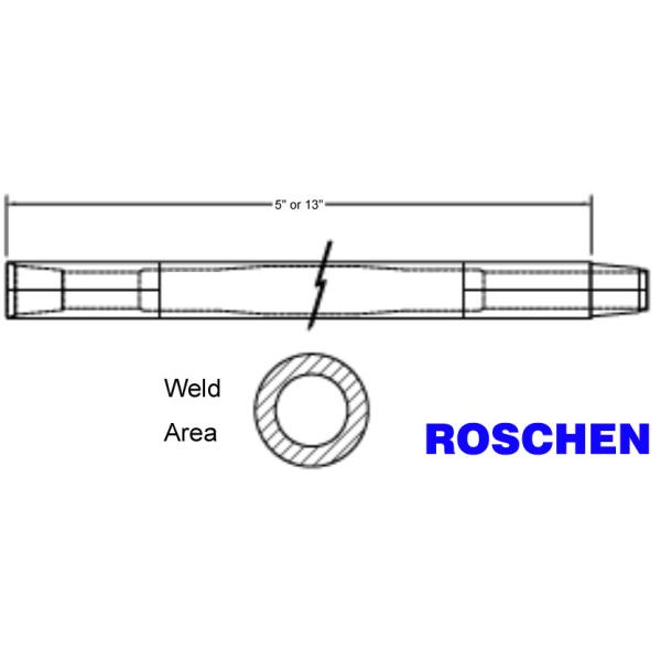Heavy Duty Drill Rod 3 - 1/2" Friction Welded with Advanced 4140 Grade Materials