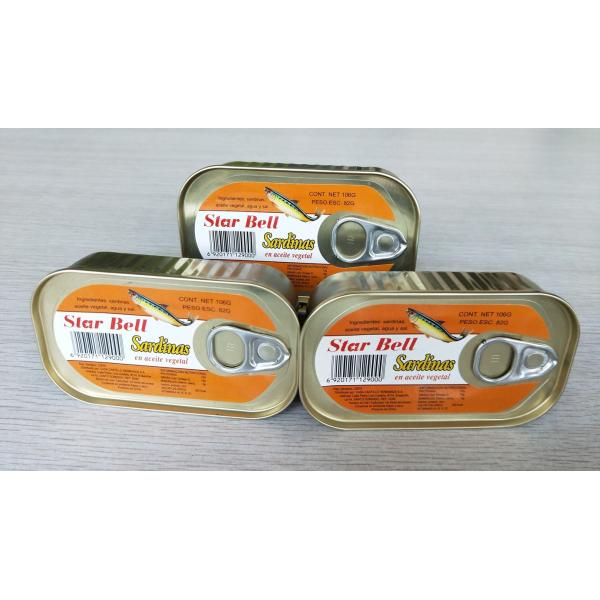 Quality Lightweight Canned Fish Mackerel , Canned Sardine Fish In Vegetable Oil for sale