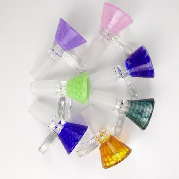 Buy cheap Round Mouth Glass Bongs Accessories Funnel Bowls Male Joint Small Size from wholesalers