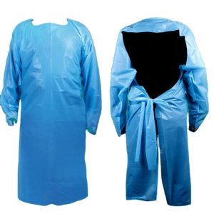 Buy cheap Long Sleeve Disposable CPE Gown With Thumb Loop Cuff from wholesalers