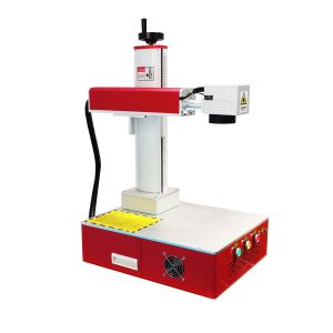Buy cheap 50W/100W Fiber YAG Laser Marking Machine for Metal Leather Crystal Depth Marking Cut High Power and Easy to Operate from wholesalers