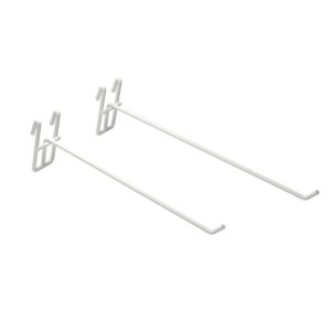 Buy cheap Silver Shelving Accessories Wire Mesh Grid Wall Hooks 400mm 350mm 300mm Length from wholesalers