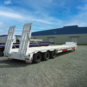 China Fixed Gooseneck FGN Low Bed Semi Trailer 60 Ton on sale