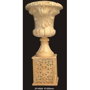 Buy cheap Lightweight Sandstone Planter Pot Hand Carved Customized from wholesalers