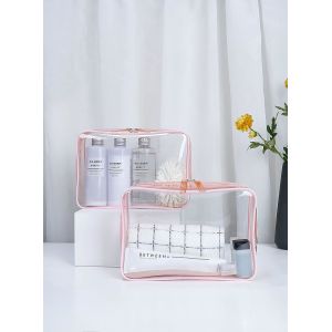 Buy cheap Shockproof And Durable Transpatent Waterproof Toiletry Bag With Zipper from wholesalers