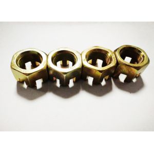 Industrial Power Generation Galvanized 20 Mm Castle Nut , M20 X 1.5 Slotted