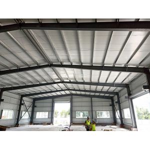Buy cheap Steel Structure Galvanized Warehouse With Electric Shutter Door from wholesalers