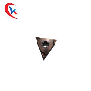 Triangular CNC Tungsten Carbide Inserts Finishing With Cylindrical Hole