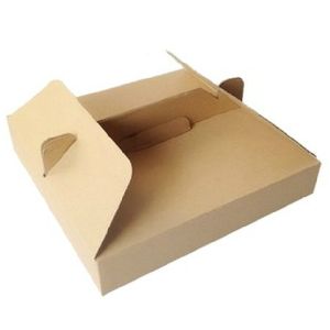 Buy cheap Take-out Folding Lunch Box Pizza Box with Handle from wholesalers