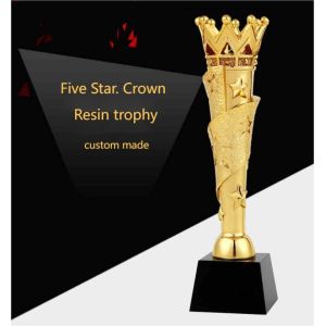 Buy cheap Medal Style Custom Resin Trophies Gold Or Silver Plated product