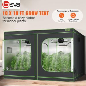 Buy cheap 300x300x220cm Growbox Plant Tent 22mm Metal Pole  Removable Floor Tray 10x10FT Large Grow Tent Kit with LED Light Fan from wholesalers