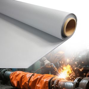 Buy cheap Double Sided Silicone Coated Fiberglass Fabric Alkali Free with 50 m / 100 m Roll Length for High Temperature Resistance from wholesalers