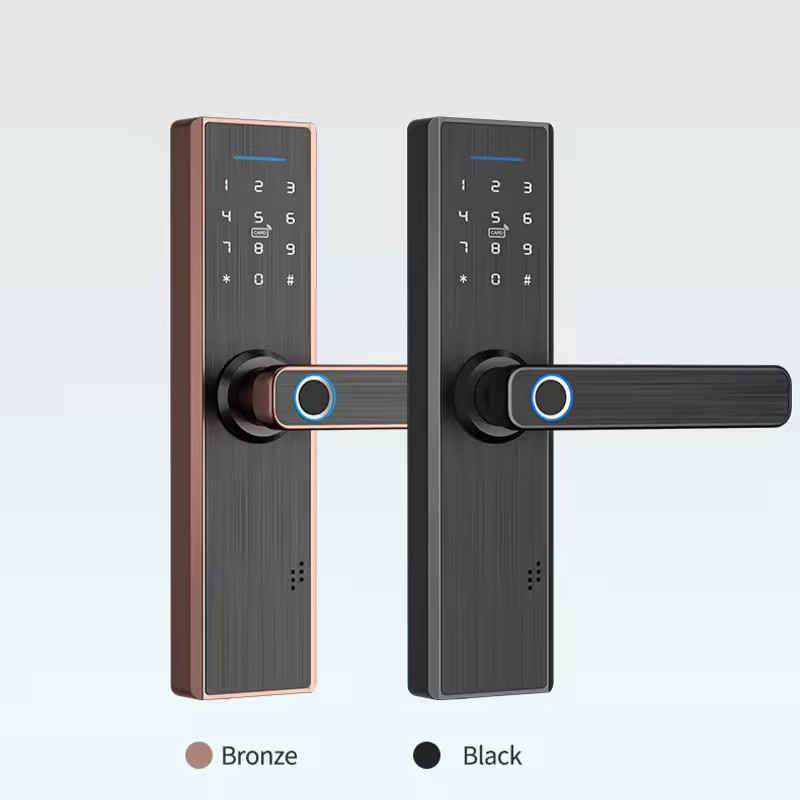Buy cheap Intelligent Tuya Wifi Smart Locks Black Smart Home Door Lock 35mm - 55mm product