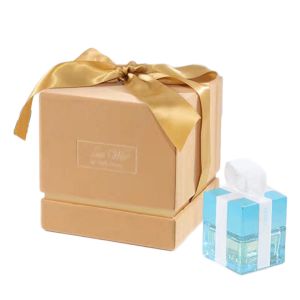 Buy cheap Customized Handmade Perfume Bottle Packaging with Separate Lid and Gift Box Ribbon Bow from wholesalers
