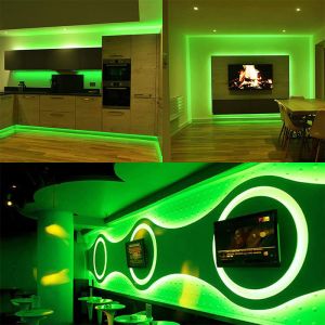 Buy cheap IP20 Rating High Brightness Customized 5V 120LEDs Green One Light One Cut Electroplate SMD2835 LED Strip Light from wholesalers