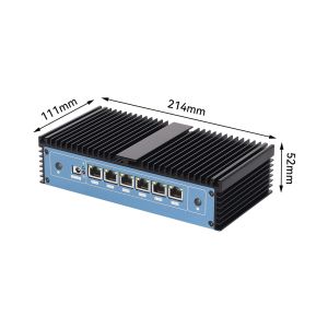 Intel Pentium 4415U Processor Firewall Mini PC With Fanless Cooling System 6